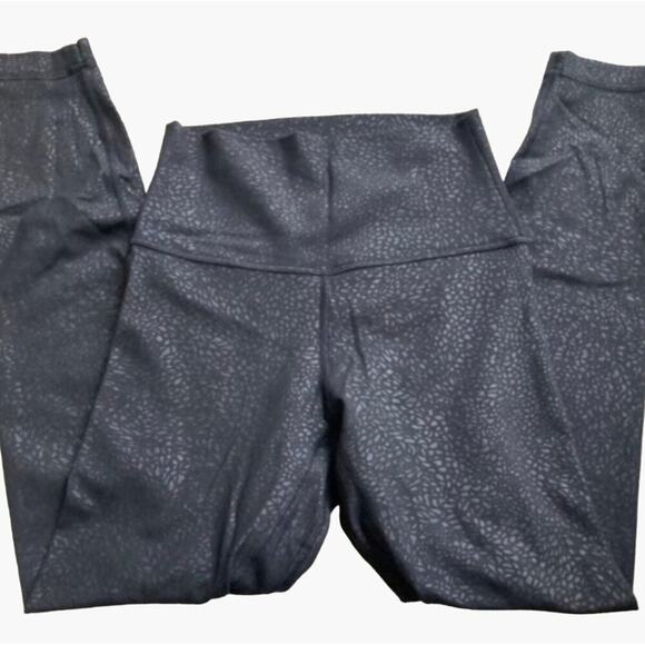 Lululemon Align Pant 28" Polar Shift Emboss Black Women's Size 6 Very RARE Nulu - Picture 4 of 14